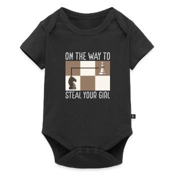 On the way to steal your girl - Baby Premium short-sleeve bodysuit - black - Front