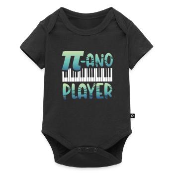 Pianiste de mathématiques - Body à manches courtes Premium Bébé - noir - Devant