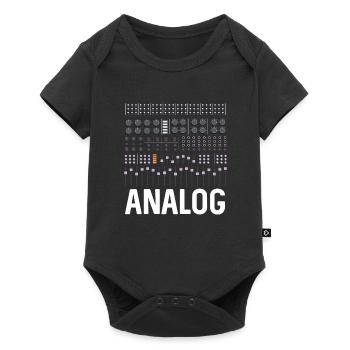 Analog Synthesizer - Baby Premium short-sleeve bodysuit - black - Front