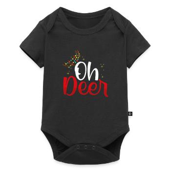 Ô renne Rudolf - Body à manches courtes Premium Bébé - noir - Devant