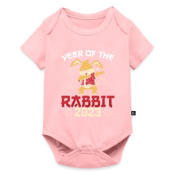 Cute rabbit in 2023 - Baby Premium short-sleeve bodysuit - rose - Front