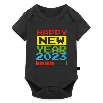 Nouvel An 2023 - Body à manches courtes Premium Bébé - noir - Devant