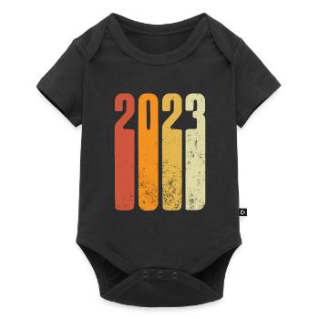 Rétro de l’année 2023 - Body à manches courtes Premium Bébé - noir - Devant