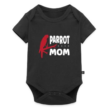 Parrot mom - Baby Premium short-sleeve bodysuit - black - Front