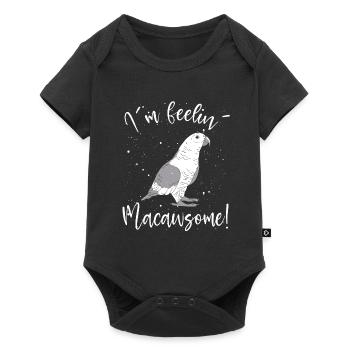 I love macaw parrot - Baby Premium short-sleeve bodysuit - black - Front