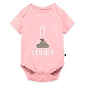 Ein Mol Pro Liter - Baby Premium Kurzarmbody - Rosa - Vorne