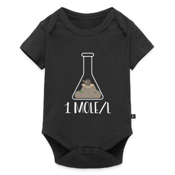 Ein Mol Pro Liter - Baby Premium Kurzarmbody - Schwarz - Vorne