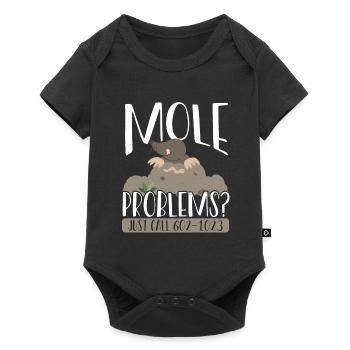 Mole Problems Just Call - Baby Premium short-sleeve bodysuit - black - Front