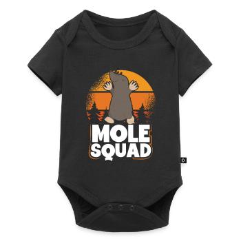 Soleil vintage de l’escouade de taupes - Body à manches courtes Premium Bébé - noir - Devant