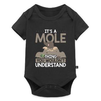 It's a mole - Baby Premium short-sleeve bodysuit - black - Front
