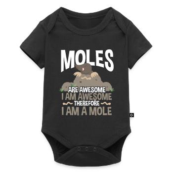 Moles are great - Baby Premium short-sleeve bodysuit - black - Front