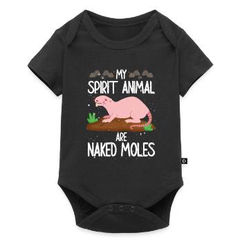 My spirit animal is the naked mole rat - Baby Premium short-sleeve bodysuit - black - Front