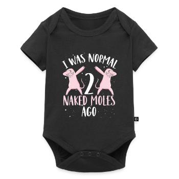 Two dabbing naked moles - Baby Premium short-sleeve bodysuit - black - Front