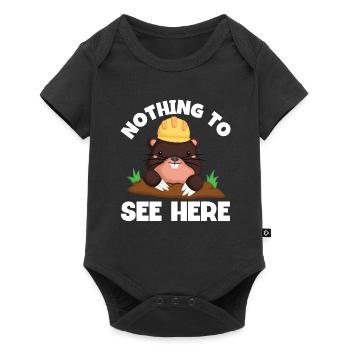 Mole nothing to see here - Baby Premium short-sleeve bodysuit - black - Front