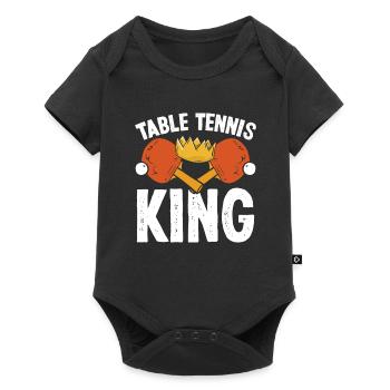 Table tennis king - Baby Premium short-sleeve bodysuit - black - Front