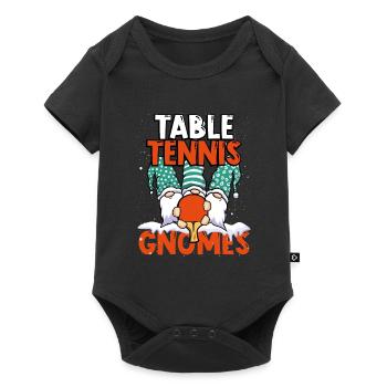 Table tennis dwarfs - Baby Premium short-sleeve bodysuit - black - Front