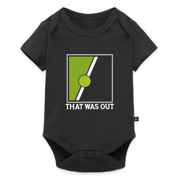 La balle de tennis est sortie - Body à manches courtes Premium Bébé - noir - Devant