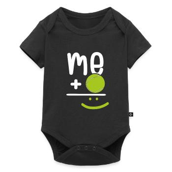 Moi et une balle de tennis - Body à manches courtes Premium Bébé - noir - Devant
