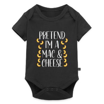 Faites semblant d’être un Mac and Cheese - Body à manches courtes Premium Bébé - noir - Devant