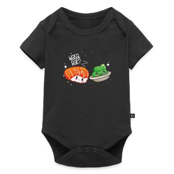 nigiri sushi and wasabi - Baby Premium short-sleeve bodysuit - black - Front