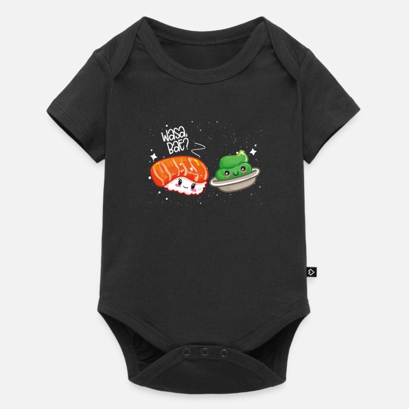 Nigiri Sushi et wasabi - Body à manches courtes Premium Bébé - noir