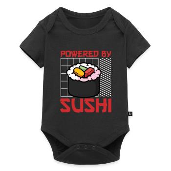 Propulsé par des sushis - Body à manches courtes Premium Bébé - noir - Devant
