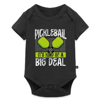 Pickleball is a big deal - Baby Premium short-sleeve bodysuit - black - Front