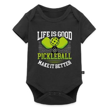 Le pickleball est meilleur que nature - Body à manches courtes Premium Bébé - noir - Devant