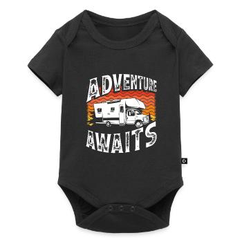 L’aventure vous attend - Body à manches courtes Premium Bébé - noir - Devant