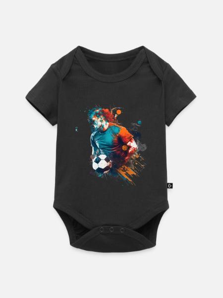 Sport - Baby Premium Kurzarmbody - Schwarz
