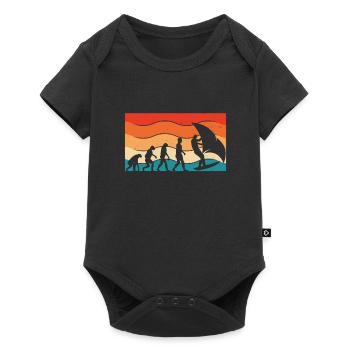 Évolution du Wingsurf - Body à manches courtes Premium Bébé - noir - Devant