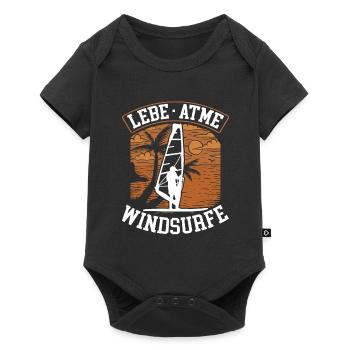 Live Breath Windsurfing - Body à manches courtes Premium Bébé - noir - Devant