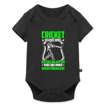 Cricket Ist Das Spiel, Das Nie Alt Wird - Baby Premium Kurzarmbody - Schwarz - Vorne