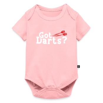 Dart spielen - Baby Premium Kurzarmbody - Rosa - Vorne
