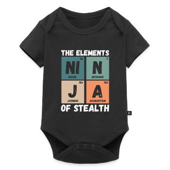 The elements of camouflage - Baby Premium short-sleeve bodysuit - black - Front