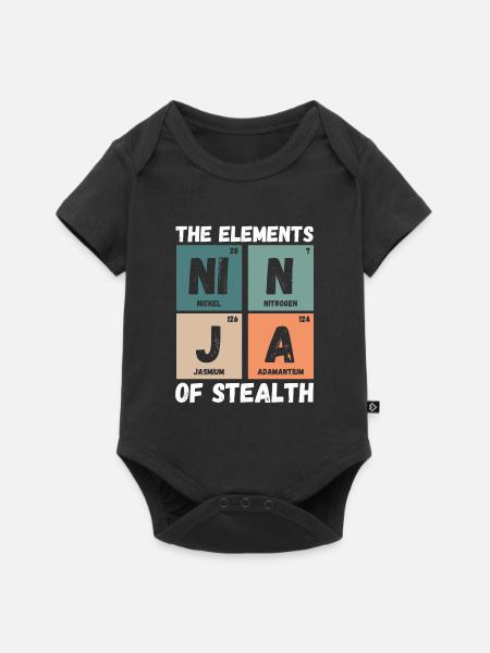 Die Elemente Der Tarnung - Baby Premium Kurzarmbody - Schwarz
