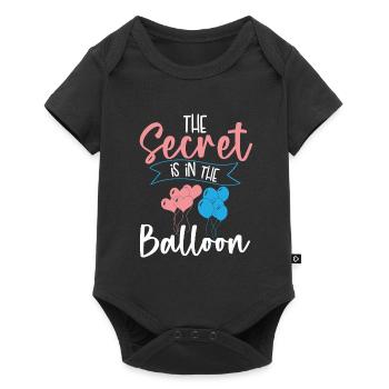 Le secret est dans le ballon - Body à manches courtes Premium Bébé - noir - Devant