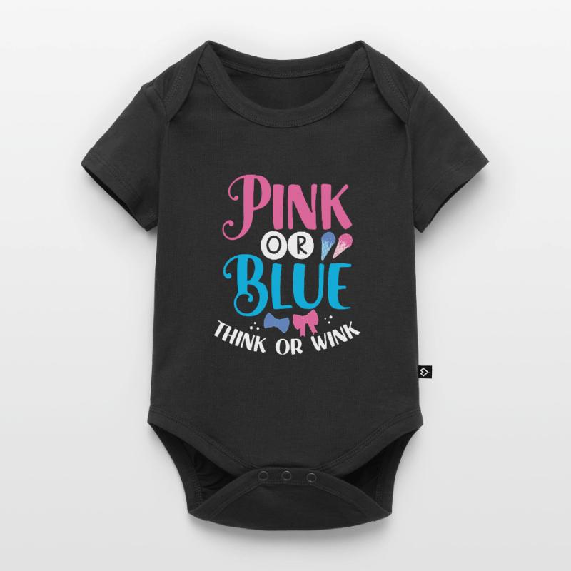 Rosa Oder Blau Denken Oder Zwinkern Baby Premium Kurzarmbody