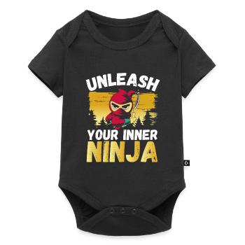 Libérez votre ninja intérieur - Body à manches courtes Premium Bébé - noir - Devant