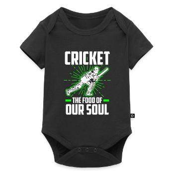 Cricket is for our soul - Baby Premium short-sleeve bodysuit - black - Front