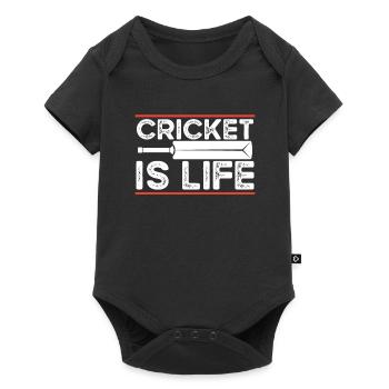 Cricket bat is life - Baby Premium short-sleeve bodysuit - black - Front