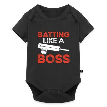 Battre comme un patron - Body à manches courtes Premium Bébé - noir - Devant