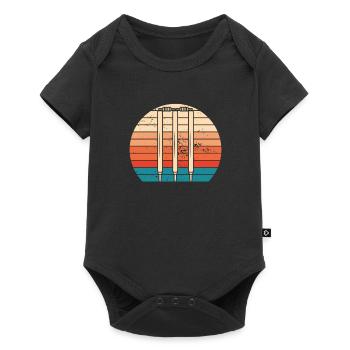Cricket Stumps Vintage - Baby Premium short-sleeve bodysuit - black - Front