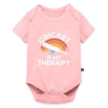 Le cricket est ma thérapie - Body à manches courtes Premium Bébé - rose - Devant