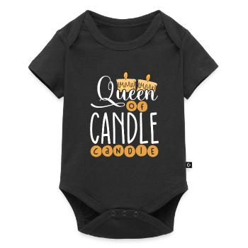 Reine de la fabrication de bougies - Body à manches courtes Premium Bébé - noir - Devant
