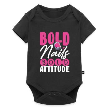 Bold nails, bold attitude - Baby Premium short-sleeve bodysuit - black - Front