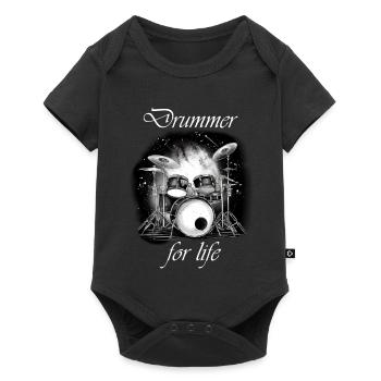 Batteur à vie blanc - Body à manches courtes Premium Bébé - noir - Devant