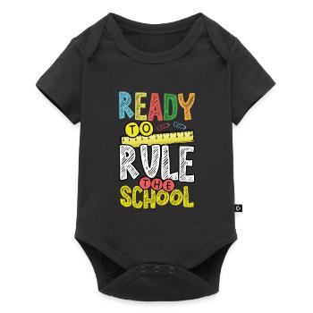 Ready to rule the school - Baby Premium short-sleeve bodysuit - black - Front