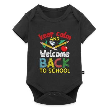 Welcome back to school - Baby Premium short-sleeve bodysuit - black - Front