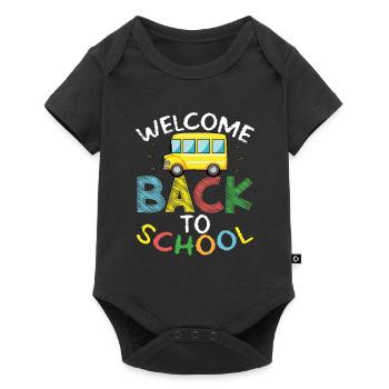 Schoolchild back to school - Baby Premium short-sleeve bodysuit - black - Front